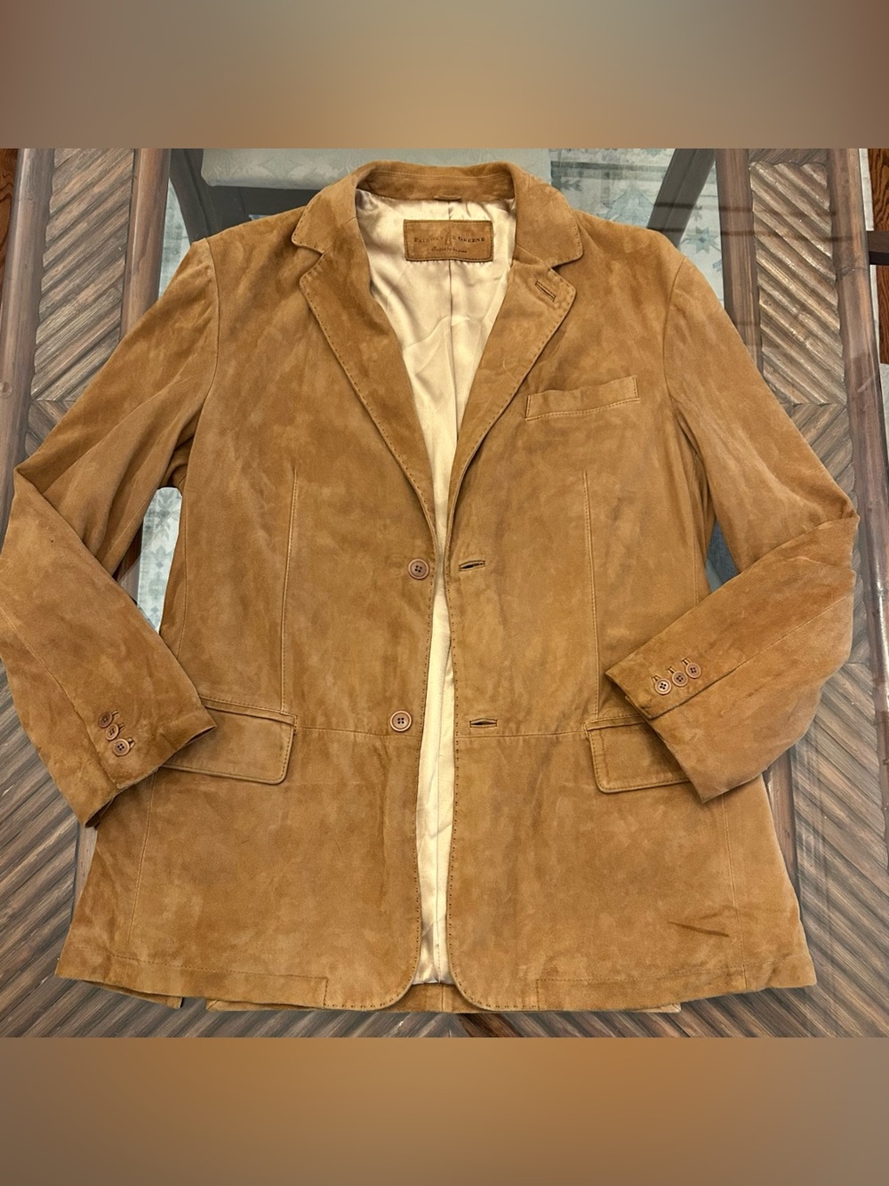 Fairway & Greene goat suede men’s blazer M